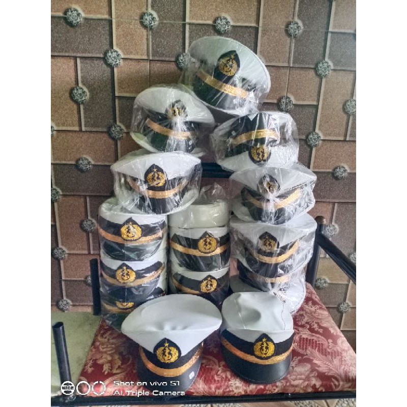 Topi Pet Angkatan Laut anak (TNI-AL)