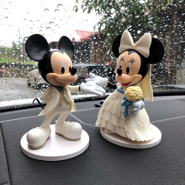 Pajangan Miniatur Figure Mickey Minnie Mouse WEDDING Series ORIGINAL DISNEY JAPAN LIMITED EDITION