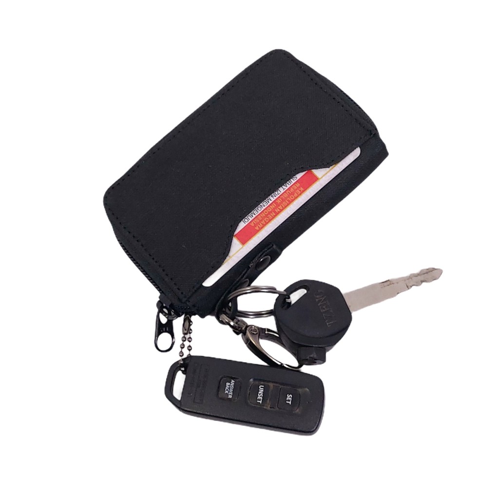 Dompet STNK Zipper Gantungan Kunci Keyless Smartkey Mobil Motor SIM ETOL DSS03