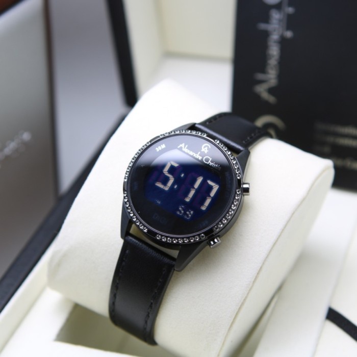 JAM WANITA ALEXANDRE CHRISTIE AC 9354 AC9354 FULL BLACK ORIGINAL