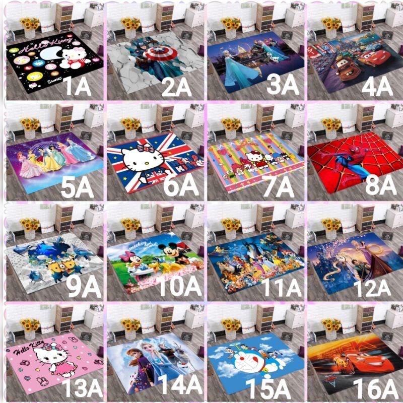 ciayo ~Karpet / playmat anak 3D Karakter Monia/Kartun/Ukuran 90x140/bahan anti slip/motif A