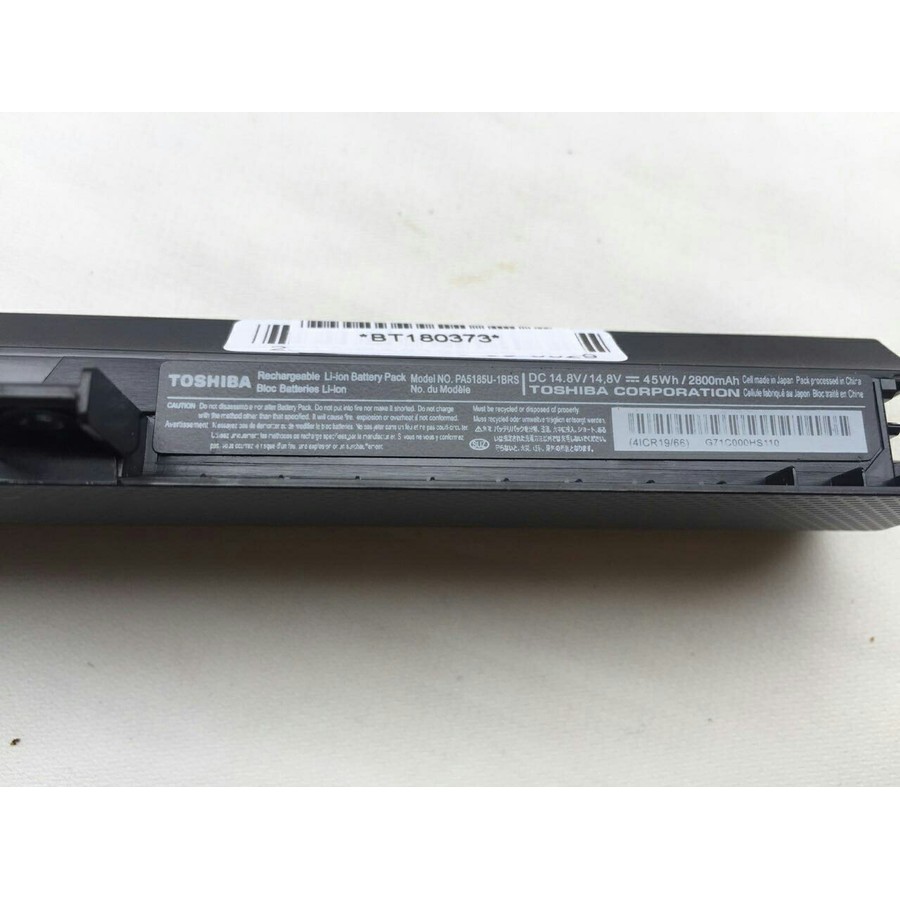 Baterai Original Toshiba Satellite C55-B L55 C55T L55T PA5185U-1BRS Ori