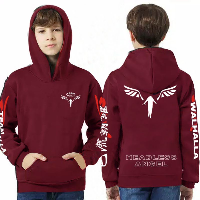 COD/DS/SWEATER HOODIE ANIME TEAM WALHALLA XS  (7-11thn)