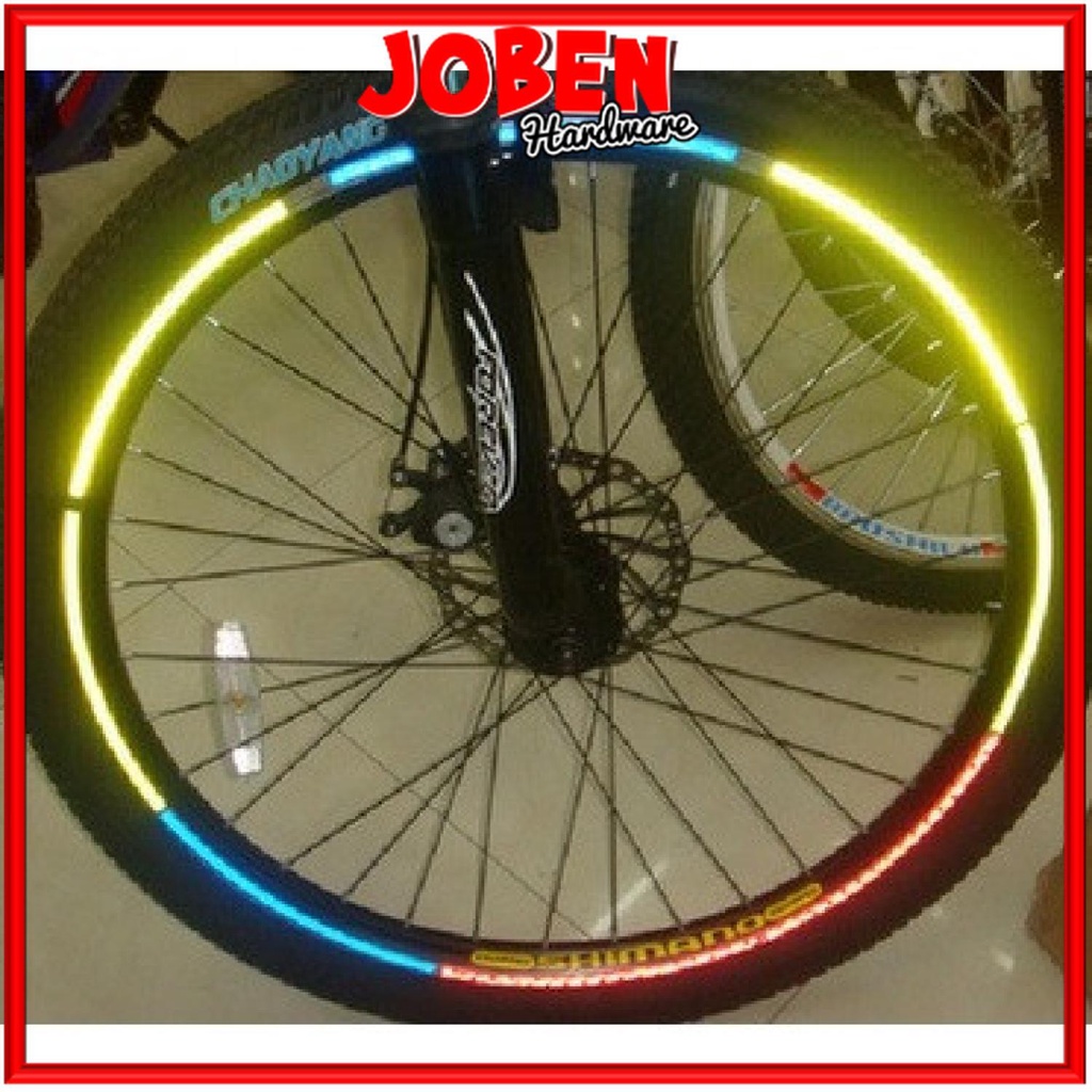 BISA COD Stiker Roda Sepeda Bicycle Wheel Reflective Sticker 8 Strip - A-0001 Aksesoris aksesori Sepeda mtb lipat gunung bmx acecoris Gowes