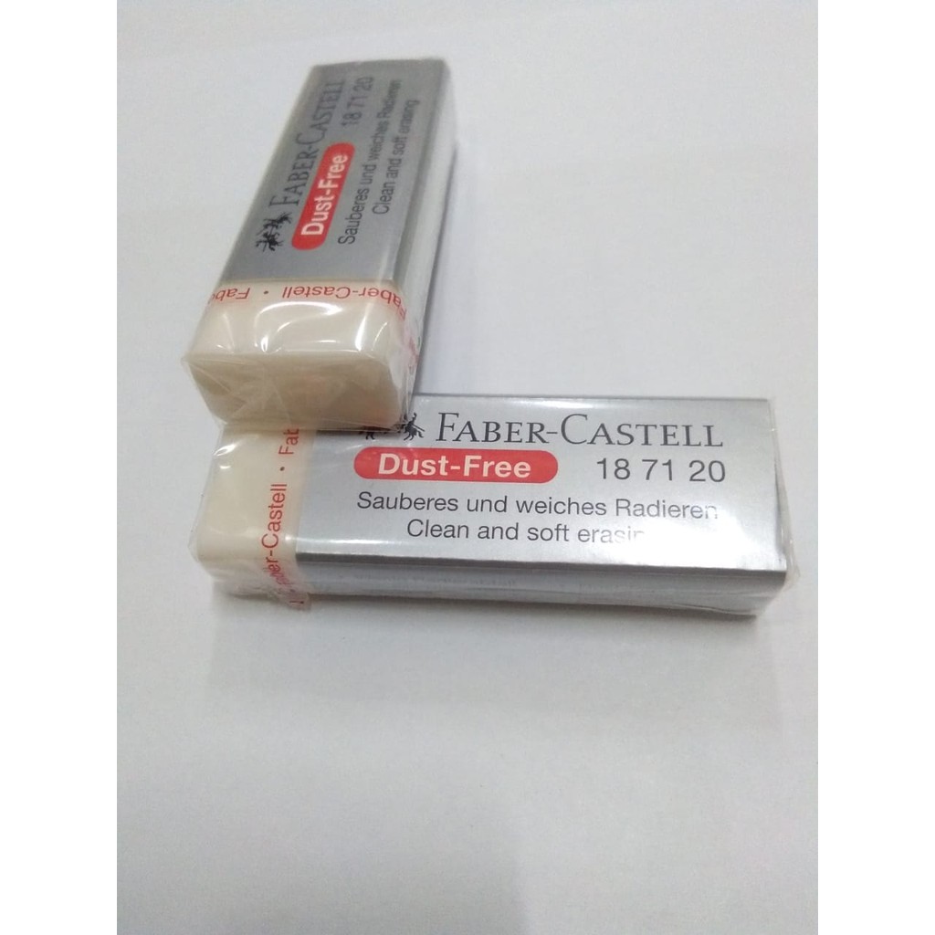 

FABER CASTELL ERASER BIG WHITE DUST FREE 187120 Penghapus pensil