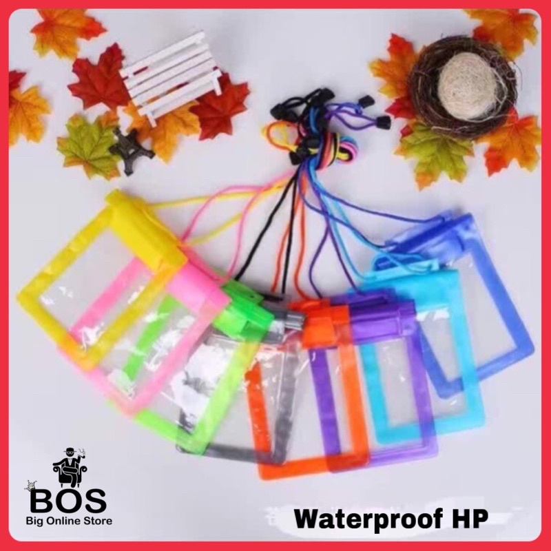 BOS - Waterproof Handphone ukuran XL | Water-proof Case Hp Anti Air