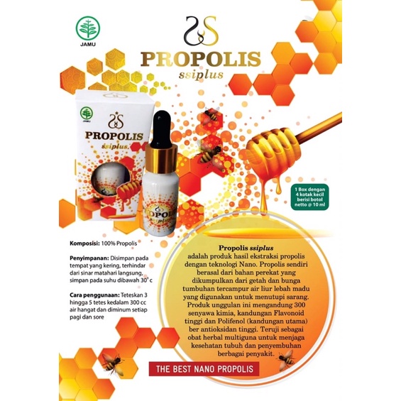 PROPOLIS SSIPLUS ORIGINAL TERMURAH 1botol isi 10ml