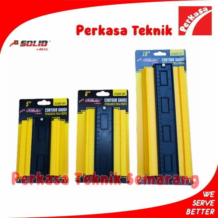 

Contour Gauge Pengukur serba guna 5", 6", 10" SOLID Penggaris pola profil