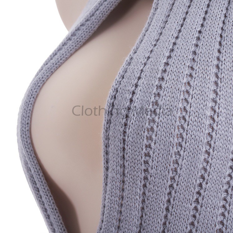 Sweater Virgin Killer V3 Tipis Dada Terbuka Cosplay Versi 3 Backless