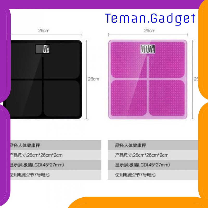 TG-FE164 TAFFWARE DIGIPOUNDS TIMBANGAN BADAN KACA ELEKTRONIK 180KG - SC-05