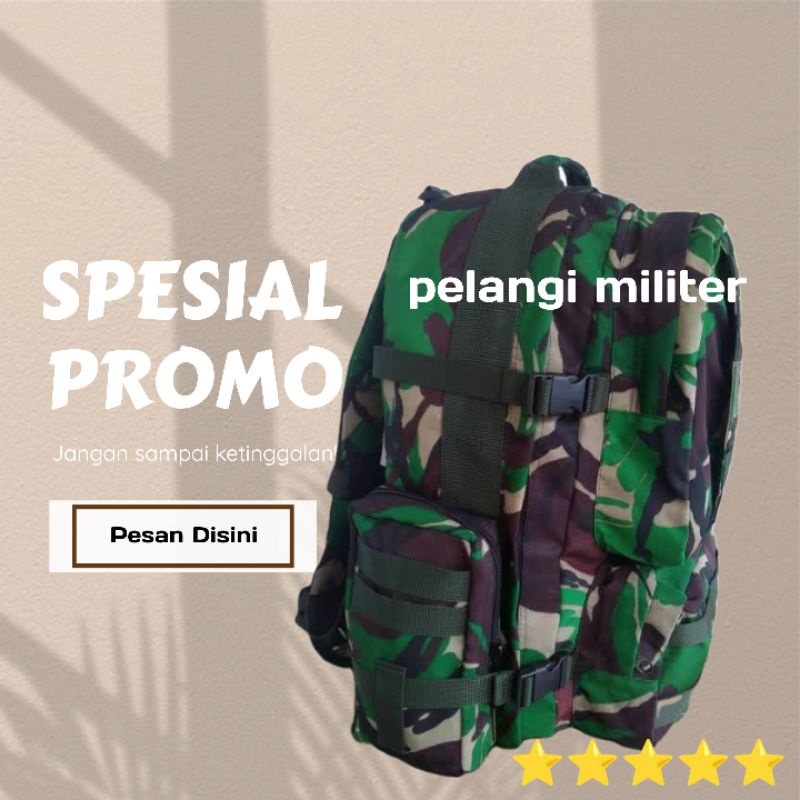 Original Tas ransel tentara loreng Jumbo/Tas punggung pria/tas ransel model medis/Tas outdoor/Tas touring Jumbo