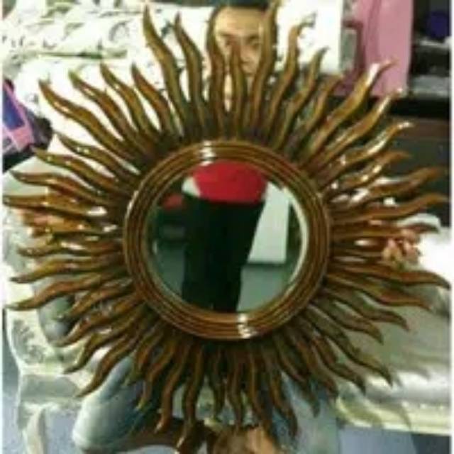 cermin hias matahari,cermin hias mebel jepara