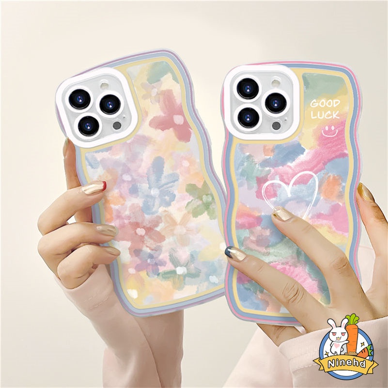 Casing Soft Case Silikon Motif Lukisan Cat Minyak Untuk iPhone 14 13 12 11 Pro Max X Xr Xs Max 8 7 6 6s Plus