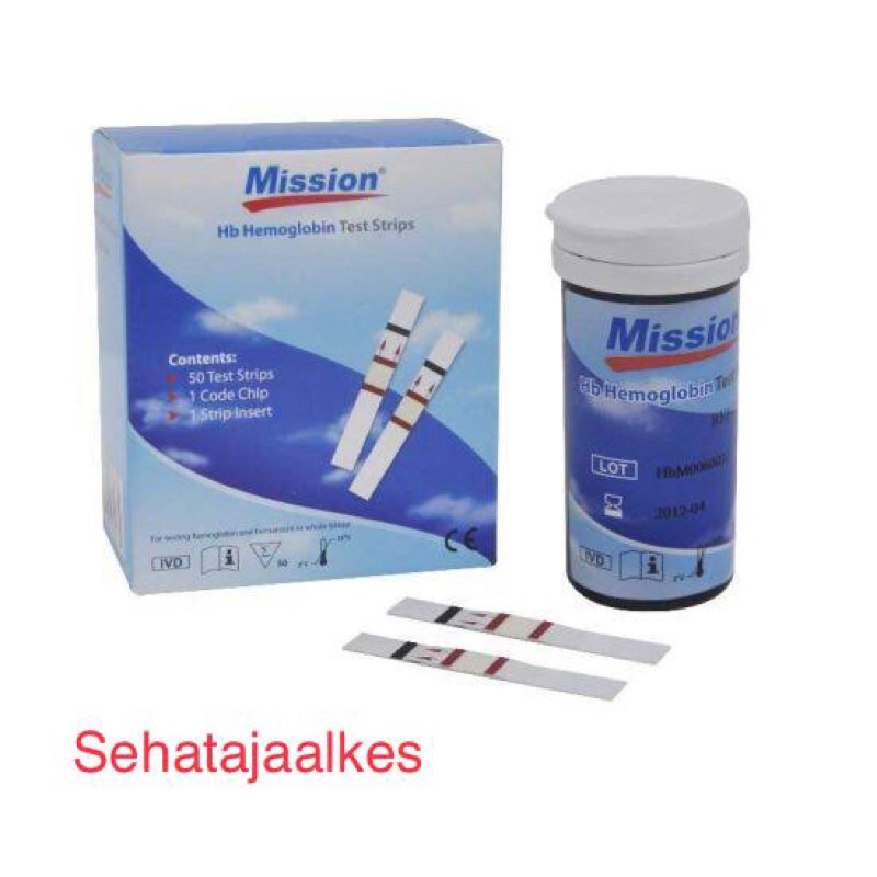 Jual Strip Hb Mission Test Strip Hemoglobin Mission Shopee Indonesia