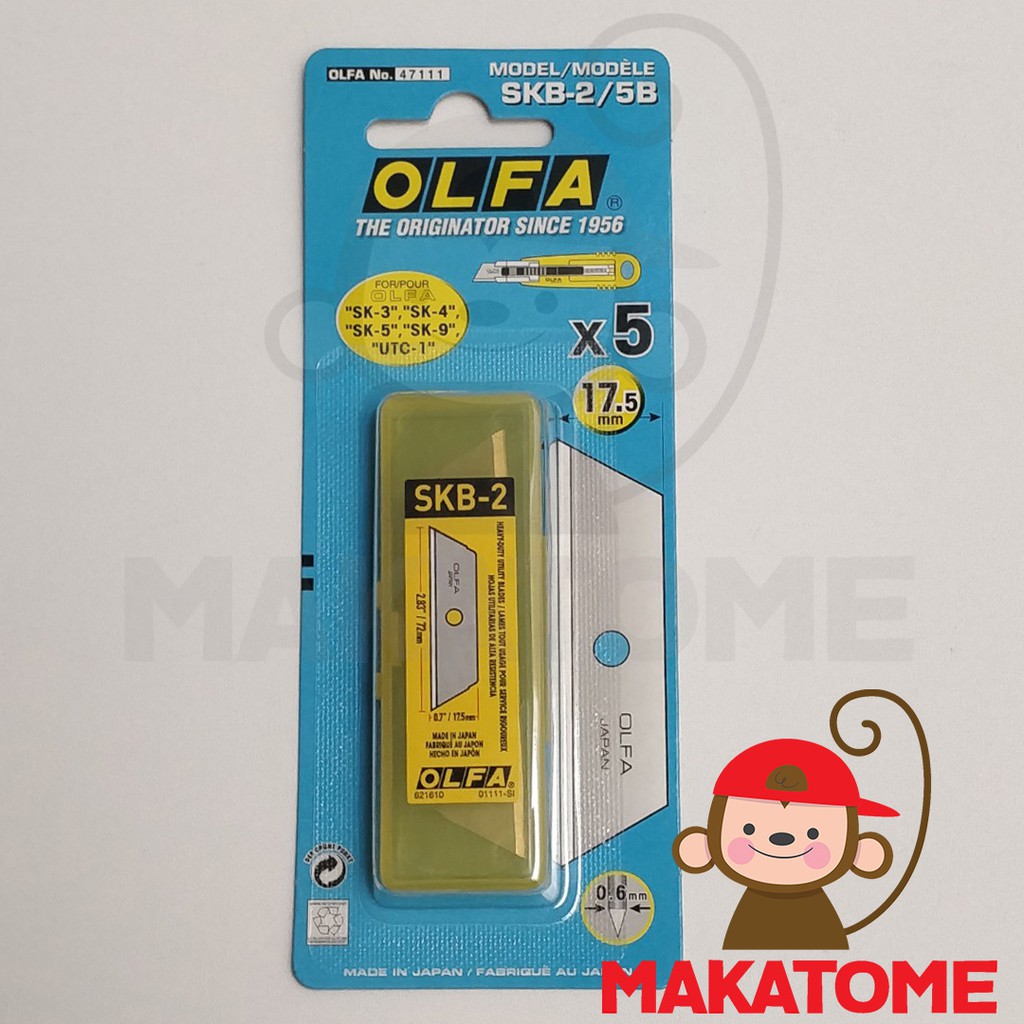 

OLFA SKB-2/5B Spare blade for safety knives isi 5 japan 17.5mm