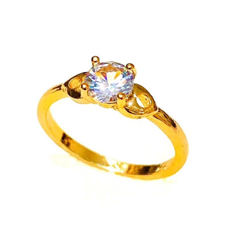 cincin wanita //cincin permata satu //permata//cincin penganti emas//cincin