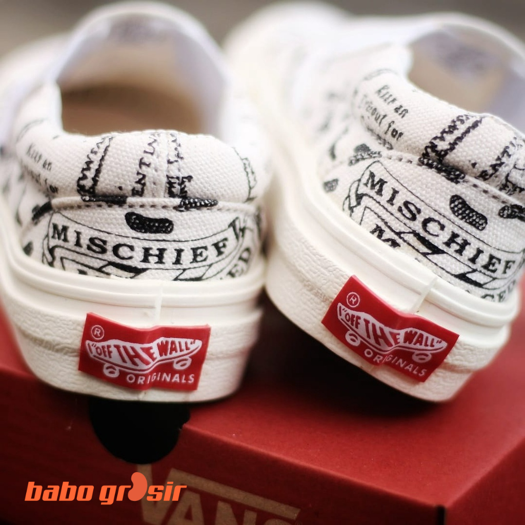 BEST QUALITY Sepatu Anak Vans Slip On Mischief Managed Harry Potter, Tapak Gum Outsole Anti Slip, Tag Made in China, Import Premium