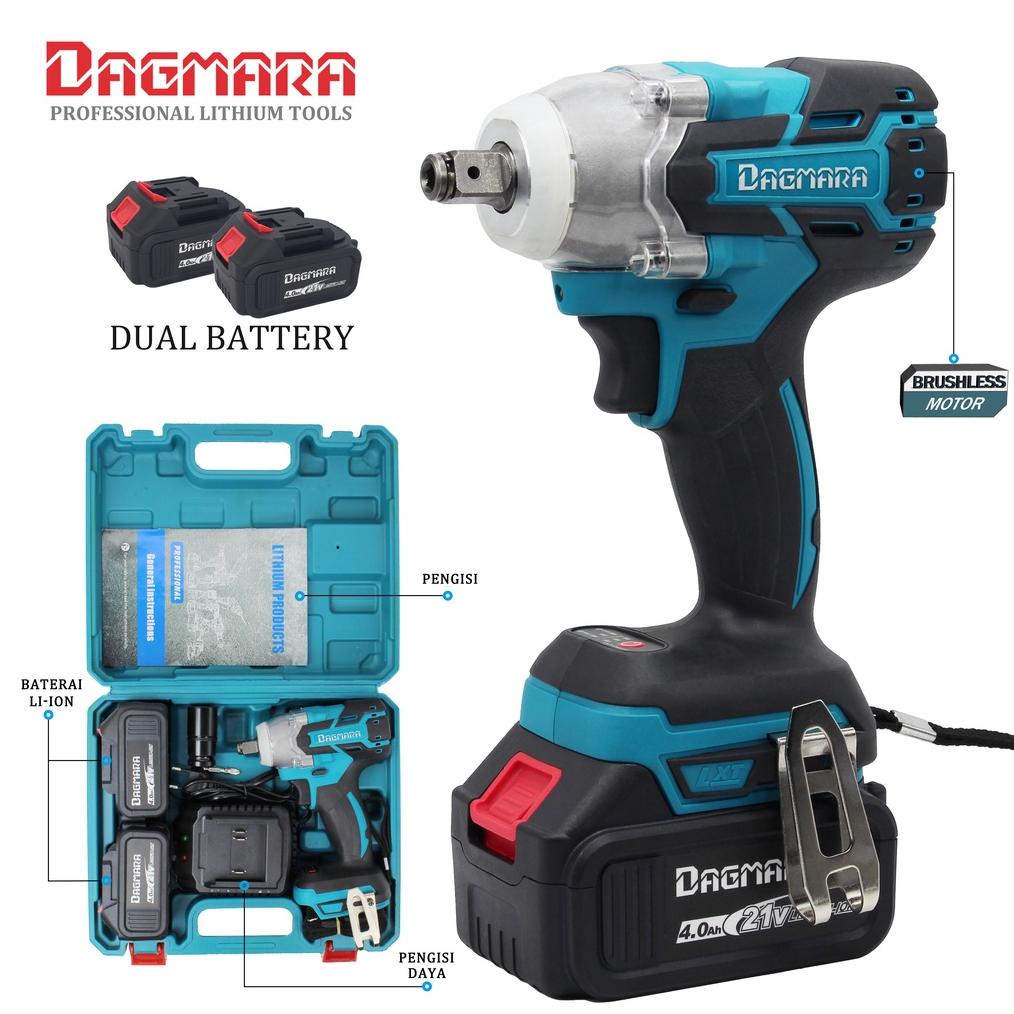 DAGMARA 1/2 INCH HEAVY DUTY CORDLESS IMPACT WRENCH ELECTRIC IMPACT WRENCH SOCKET BRUSHLESS BOR TERLA