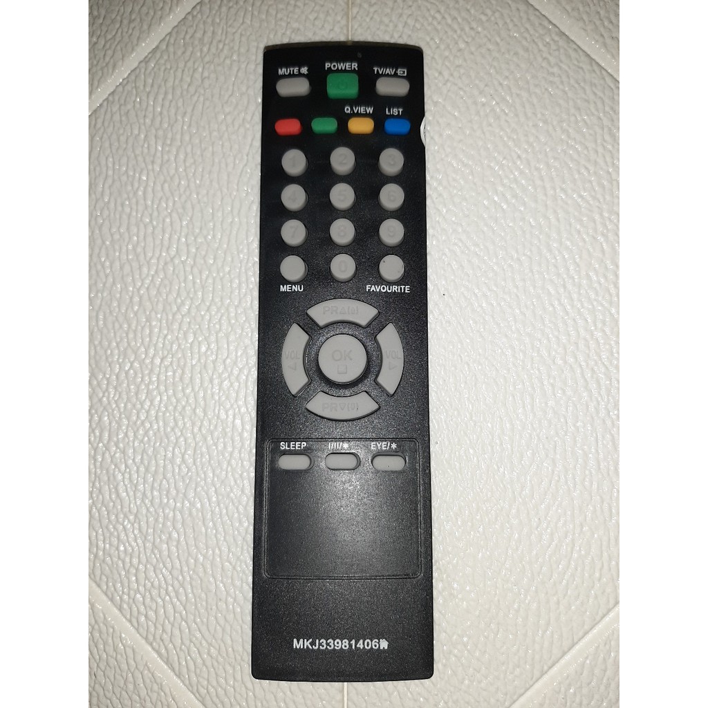 Remot / Remote LG TV TABUNG SLIM FLAT Blackpearl 1406 TANPA setting