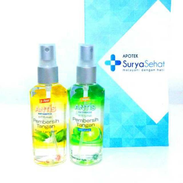 Antis Spray Jeruk Nipis 55ml - Antis Gel Jeruk Nipis 60ml Pembersih Tangan