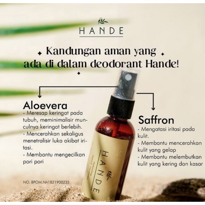 DECANT HANDE deodorant spray ketiak ketek underarm memutihkan deodoran deo perawatan tubuh kecantikan badan refreshing mencerahkan