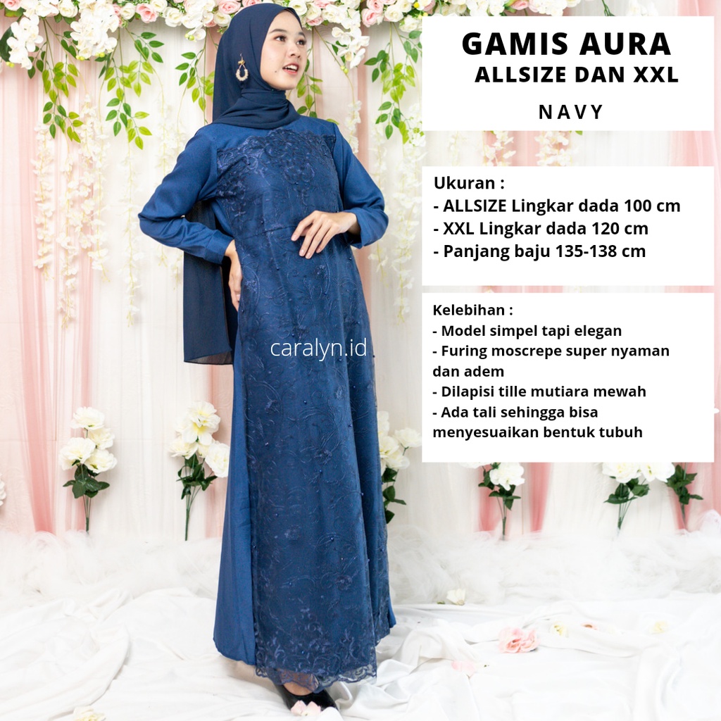 GAMIS BRUKAT TERBARU 2023 LEBARAN WANITA GAMIS KONDANGAN AURA ALL SIZE JUMBO