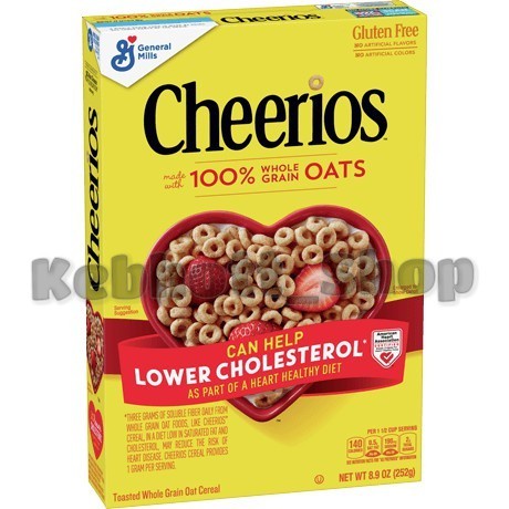 

Cheerios Whole Grain Oats Cereal 252gr General Mill Sereal Import