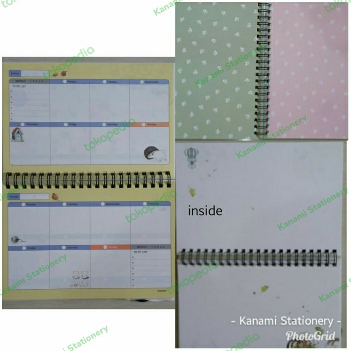 

Update Weekly Schedule Notebook Agenda Jurnal Mingguan-Tahunan Yearly Planner Hot Sale