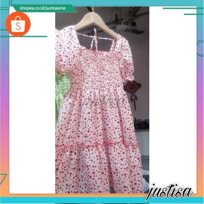 Promo !! Dress anak perempuan import / Dress wrinkle bobba flakes ukuran 2-5 tahun