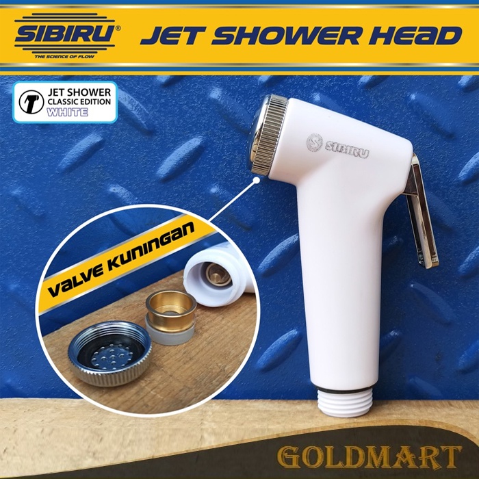 Kepala Jet Shower Kloset Toilet Kamar Mandi / Bidet Head Cebok Semprotan Toilet Closet WC - Putih