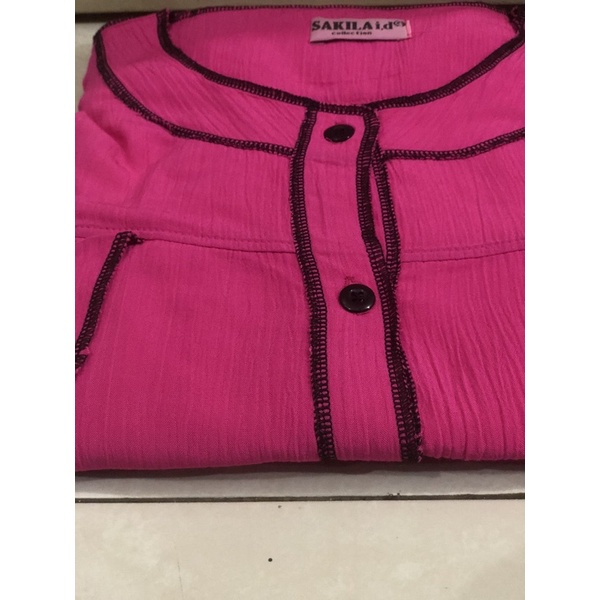 stelan kebalik | one set crinkle terbalik | Bahan Rayon crinkle |-Fanta