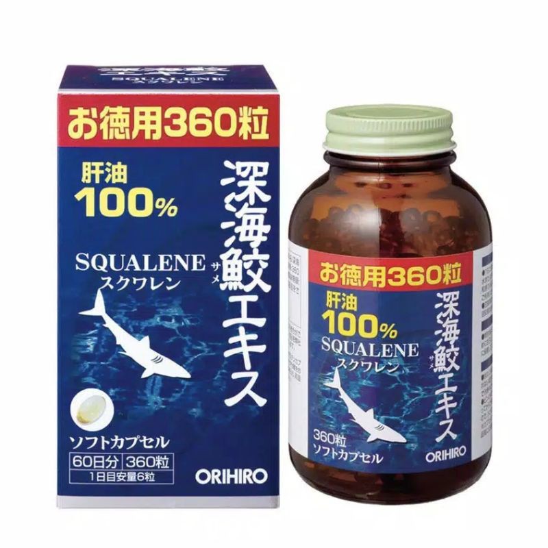 Orihiro Deep Shark Extract Squalene 360 tablet / Orihiro Squalene / Minyak Ikan Hiu