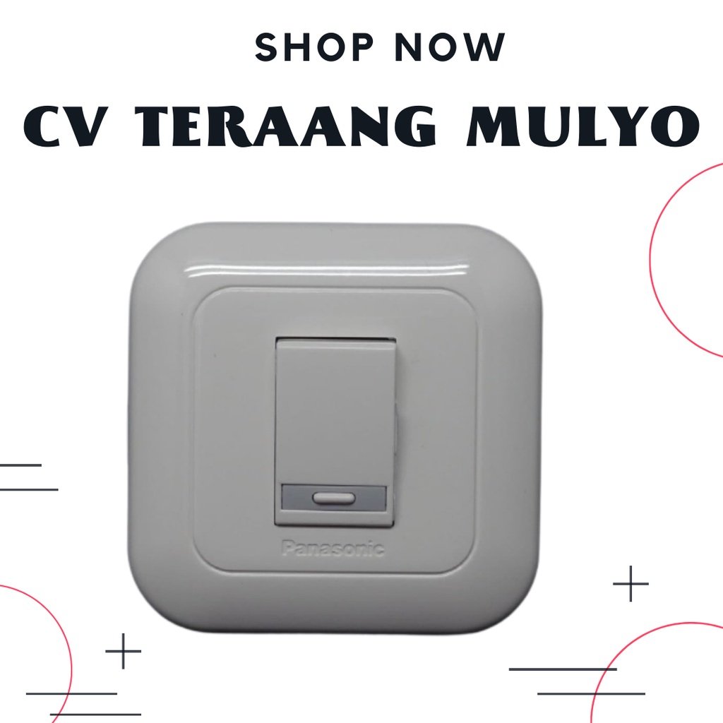 Saklar Engkel / SAKLAR Tunggal Panasonic Warna Putih