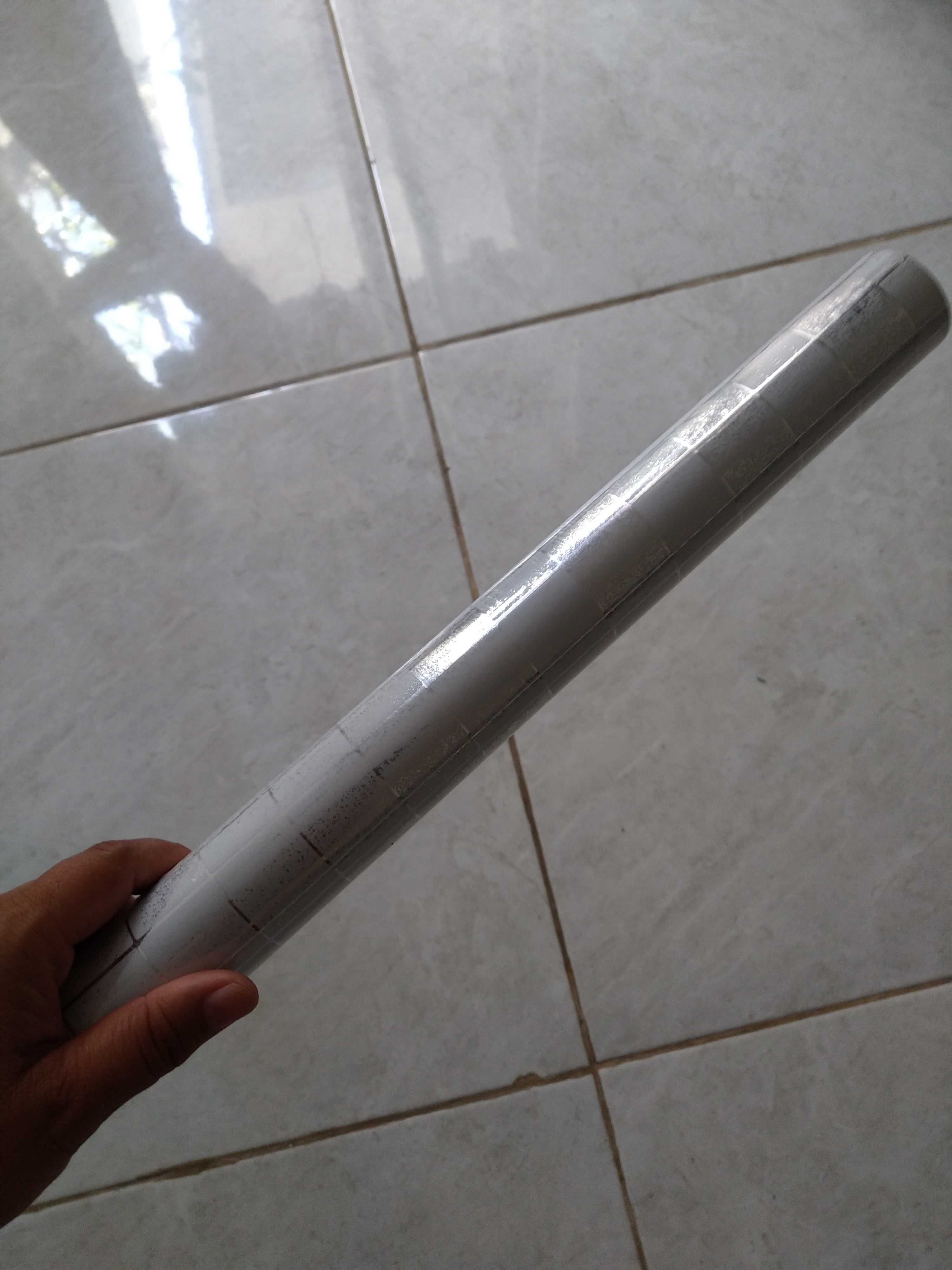 Sticker Dapur Alumunium Foil Uk 45cmx5m Kode 206 Warna Abu