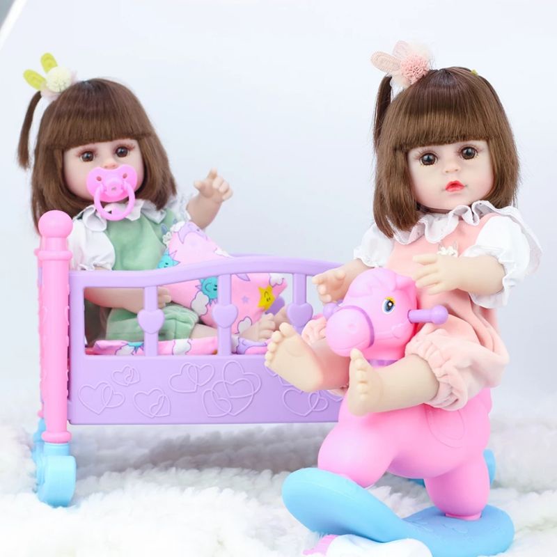 PROMO Free Akta Lahir Boneka Reborn Bayi Alive 38cm Minum Pipis Silikon Original