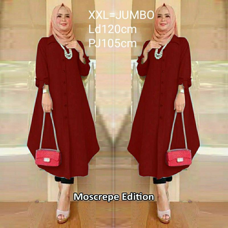 TUNIK WANITA JUMBO / LD:120/PJ:105 / DUFFY TUNIK JUMBO TERLARIS&amp;TERMURAH BISA COD!!!