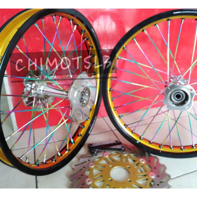 Velg tdr tromol becak Ninja 250 Ninja 250 Karbu rr Mono 250 Fi  plus cakram depan