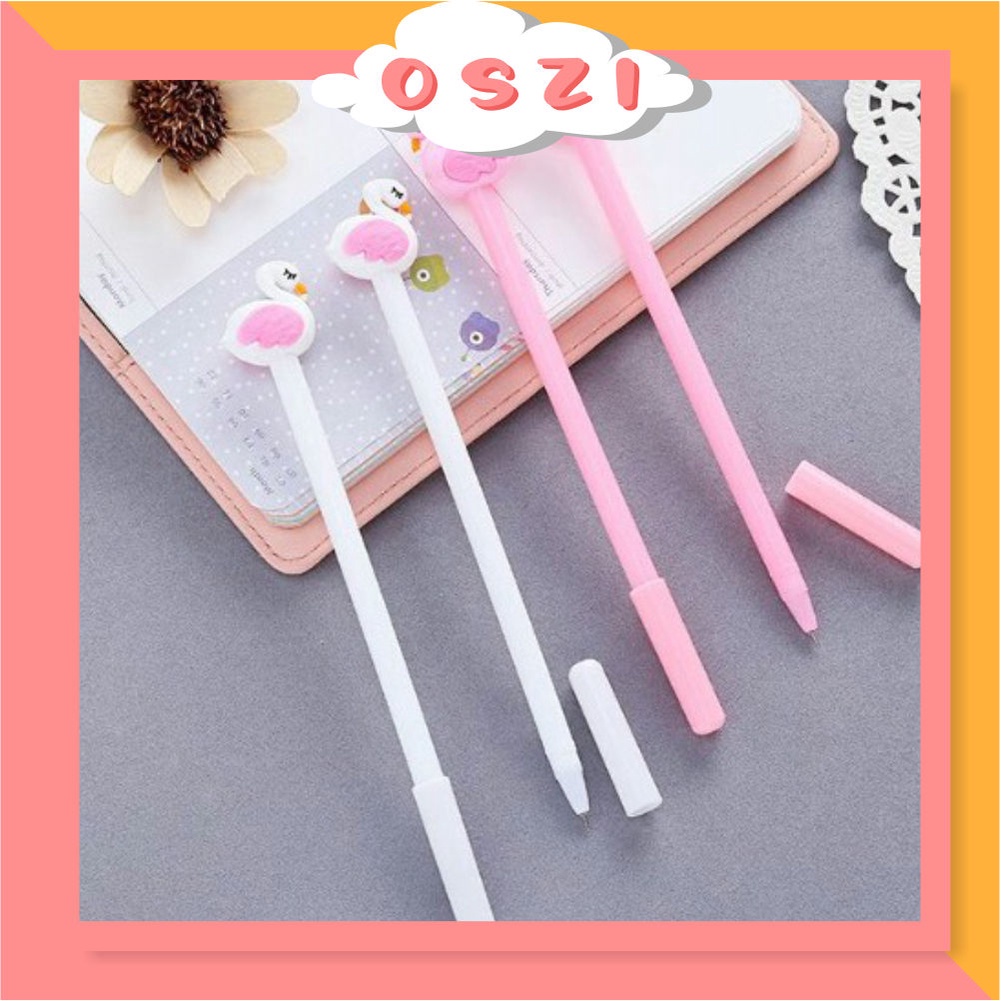 

❄ OSZI ❄ R206 PENA KARAKTER FLAMINGGO PULPEN LUCU ALAT TULIS GEL PENA CAIR STATIONERY IMPORT COD