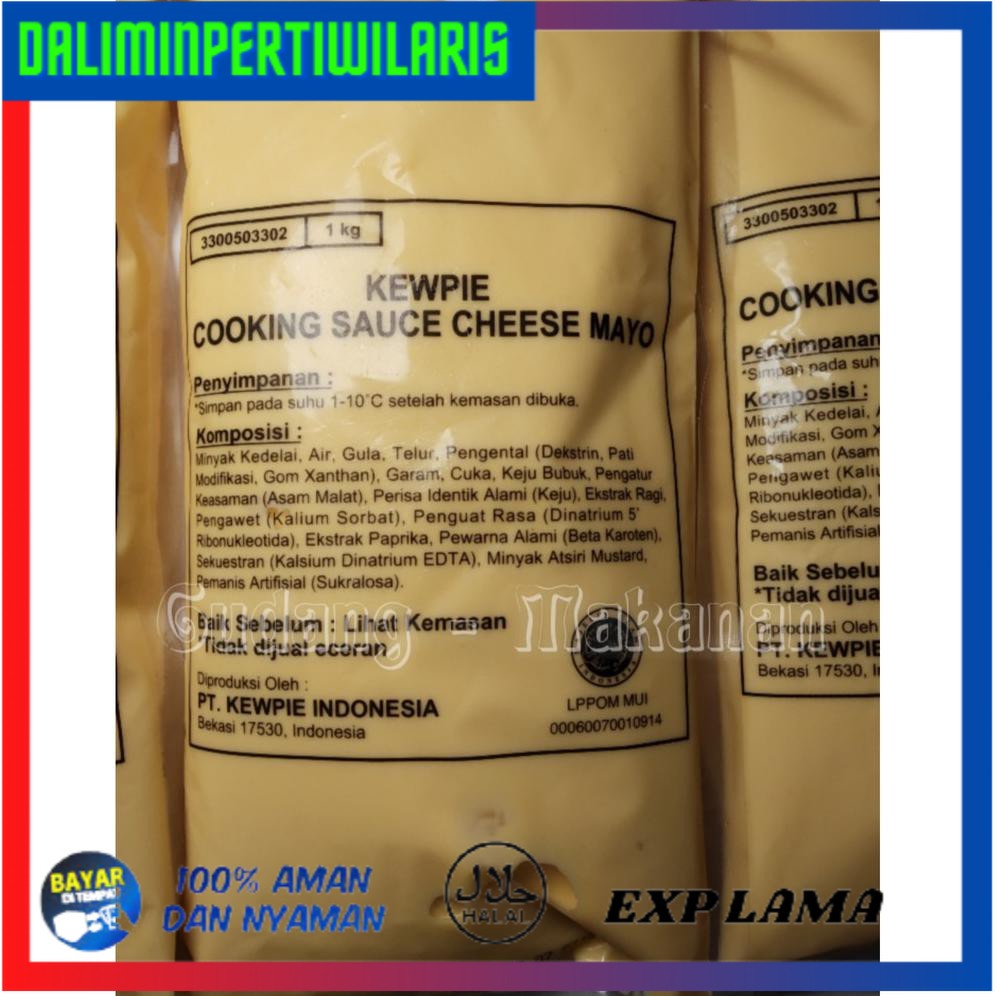 

( BISA COD ) Kewpie Cooking Sauce Cheese Mayo 1kg LIMITED EDITION [Kode 1|Kode 2|Kode 3|Kode 4|Kode