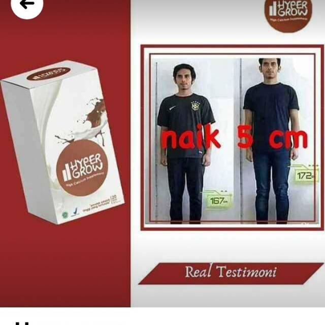 

HYPER GROW PENINGGI BADAN PKT GOLD 60 KPSL VITAMIN + 200 GRM SUSU CALSIUM NAMBAH 8 - 12 CM/20 HARI