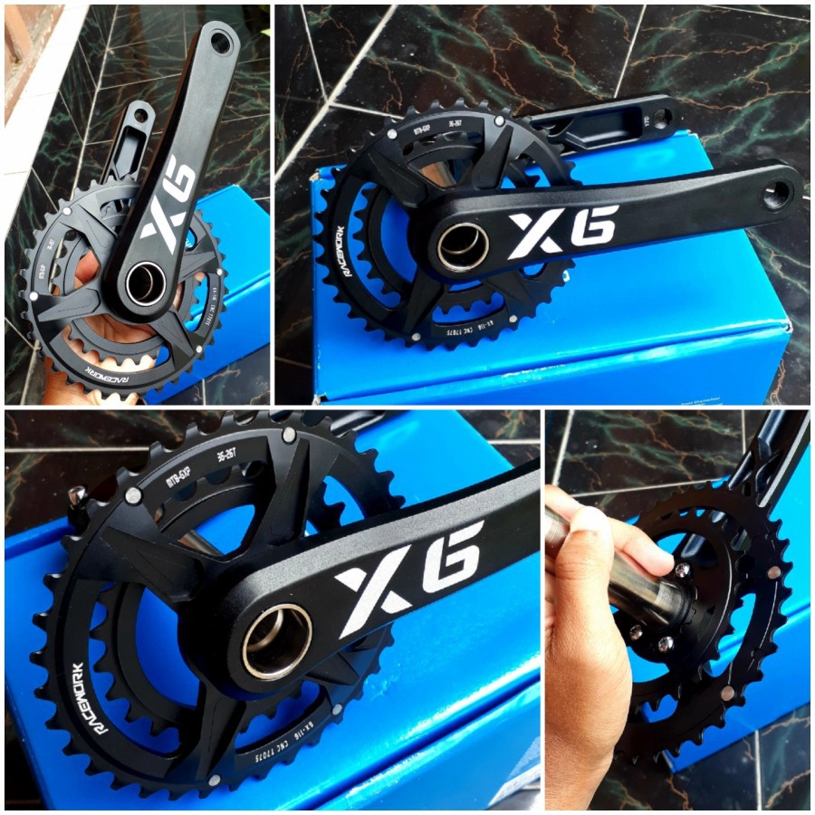 NEW Fullset Crank GXP Direct Mount + BB Hollow X6 Enduro Jiankun + Chainring Racework