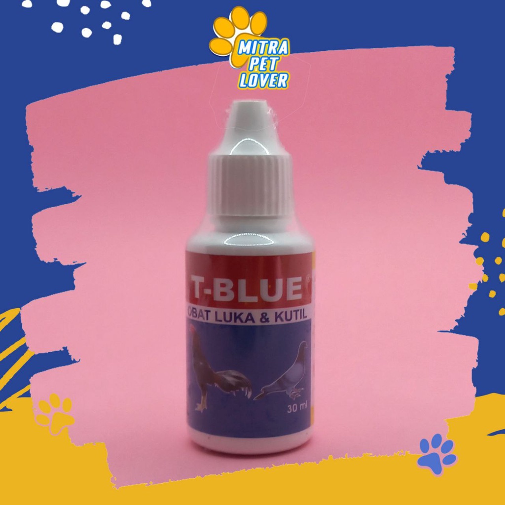 OBAT LUKA AYAM DAN BURUNG - T BLUE DROP 30 ML ORIGINAL - CAIRAN TETES UNTUK KUTIL CACAR BEKAS CAKARAN , LUKA DIADU &amp; KANIBAL &amp; TERKELUPAS CHICKEN UNGGAS &amp; BIRD - AMAN AMPUH - MURAH ASLI - PET ANIMAL HEALTHCARE TAMASINDO VITAMIN TERNAK HEWAN MITRAPETLOVER