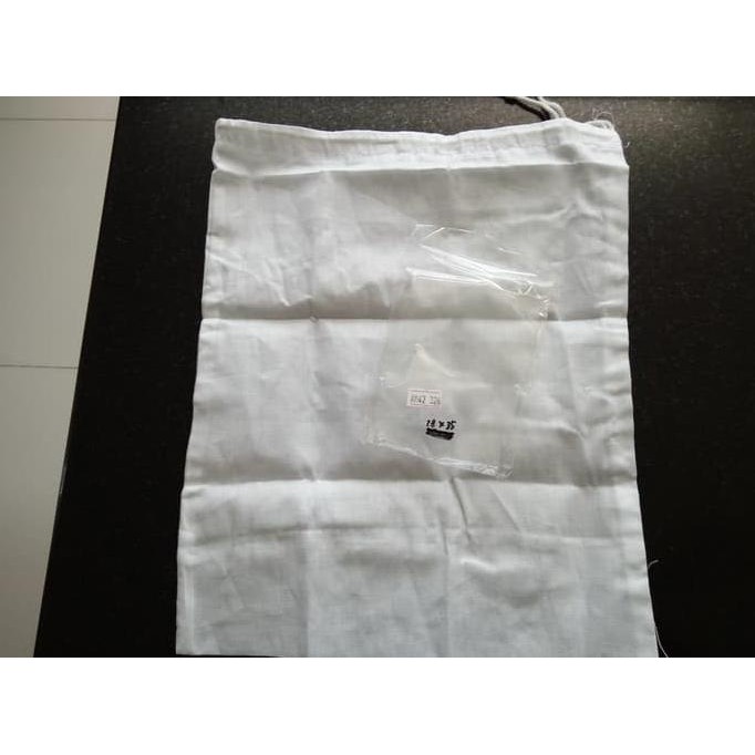 

saringan kain bahan blacu untuk kopi teh ukuran 28 x 35 cm TERLENGKAP