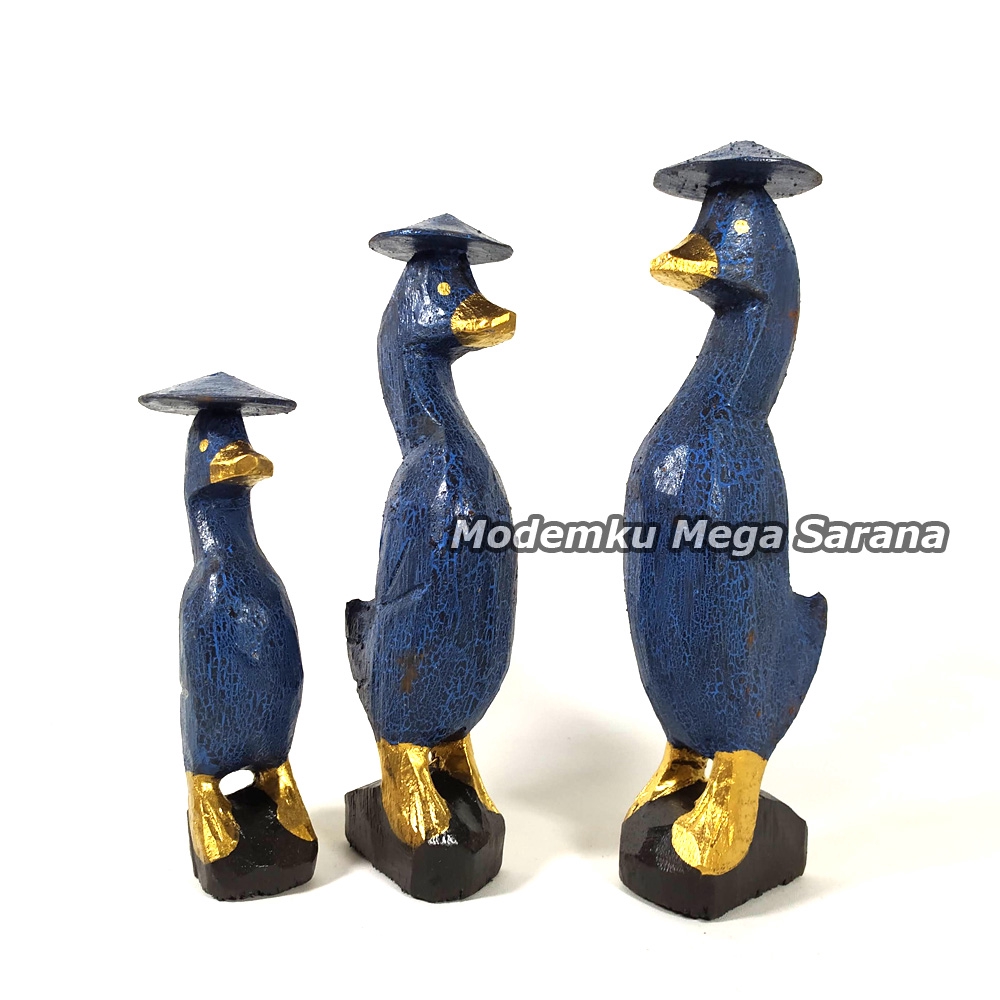 [3pcs] Pajangan Bebek Painting Color Caping Khas Jogja