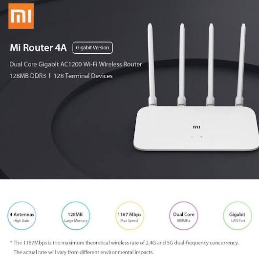 Mantap Xiaomi Mi Wifi Router 4A Gigabit Version - Router Xiaomi - Gigabit Promo