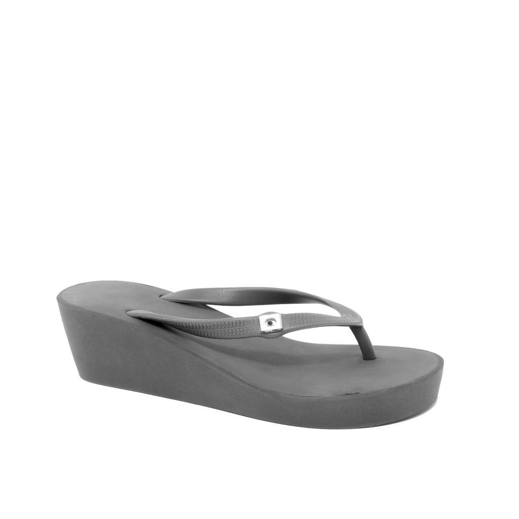 Popits Wedges 5cm Gray Sandal Wanita Original