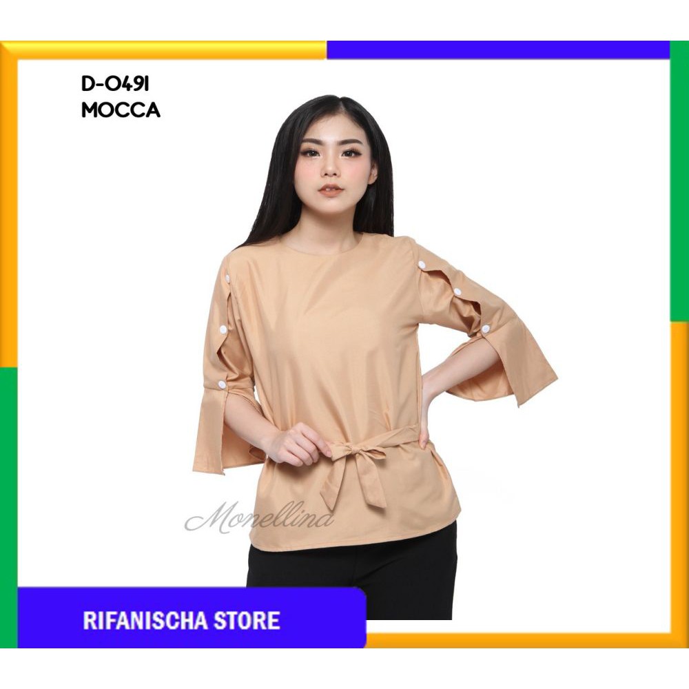 Rf 0491 Baju Blouse Atasan Murah Wanita Kekinian (MF)
