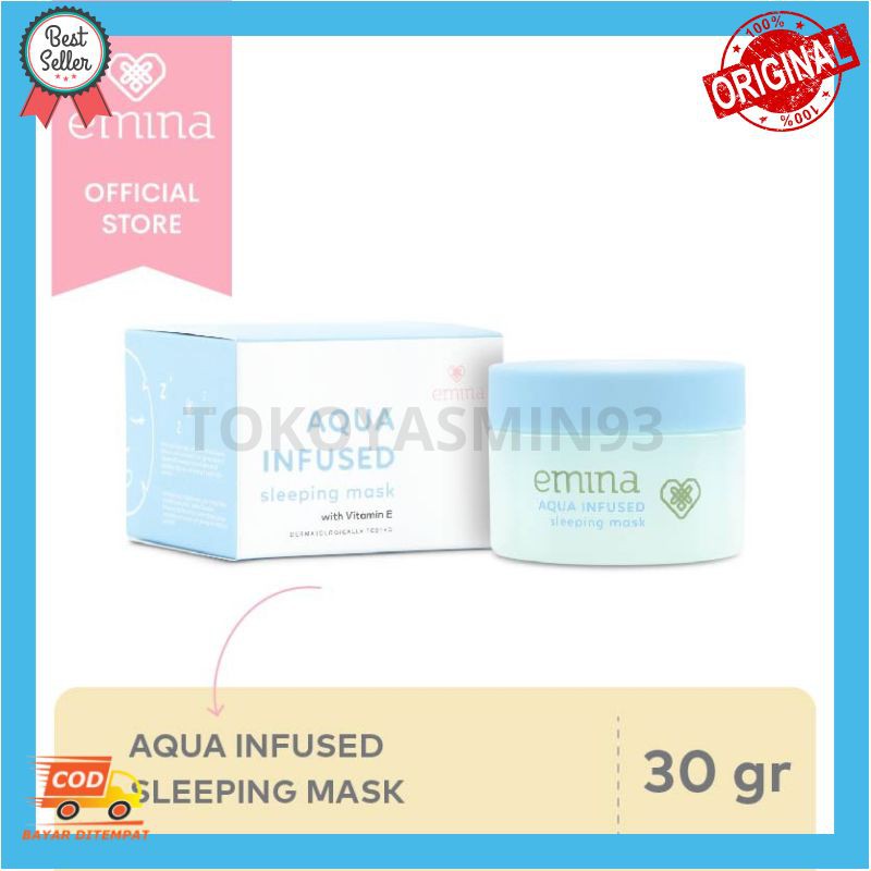 Emina Aqua Infused Sleeping Mask 30 gr Murah