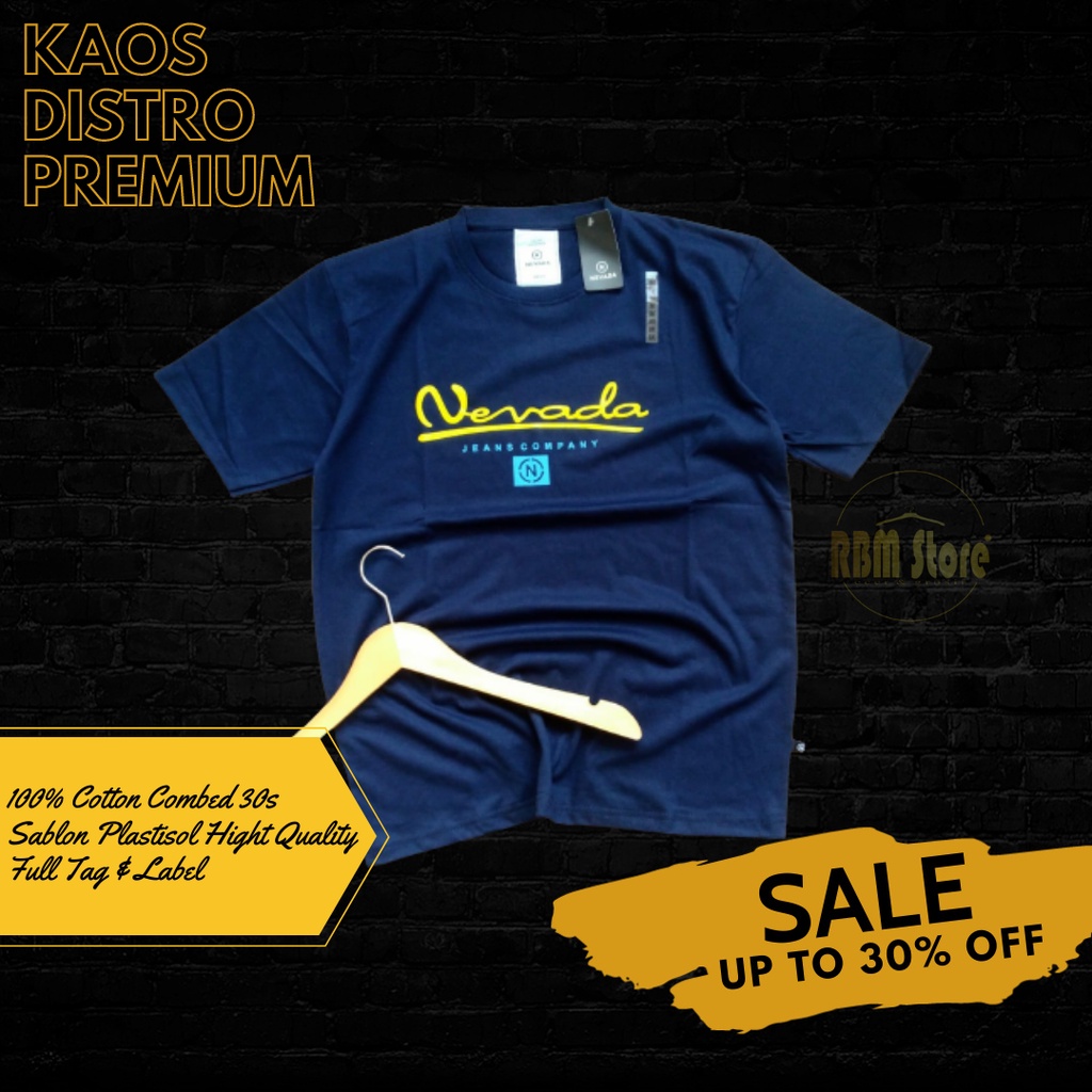 Diskon nevada kaos pria / DISTRO cowok branded matahari