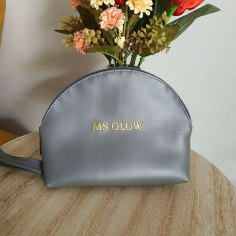 Pouch ms glow / dompet ms glow / pouch ms glow abu